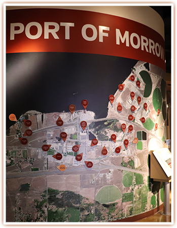 Port of Morrow display at the SAGE Center