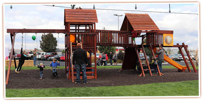 A great place to stop and play at the SAGE Center playground