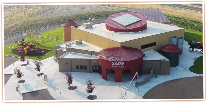 Areial view of the SAGE Center